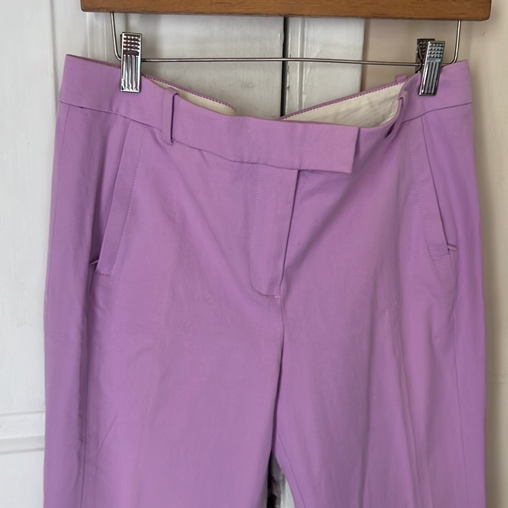 J Crew Maddie Straight Leg Pant Purple Dress Pants Size 12P - Picture 5 of 7